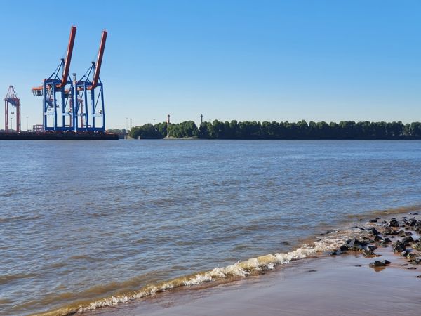 Leuchtturm Hamburg Elbe Bubendey Richtfeuerlinien Oberfeuer