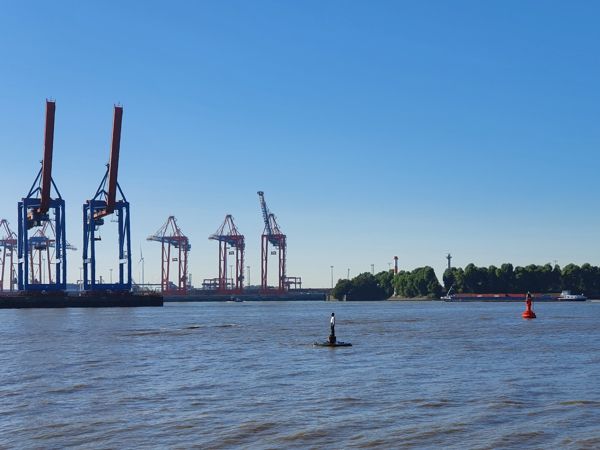 Leuchtturm Hamburg Elbe Bubendey Richtfeuerlinien Oberfeuer