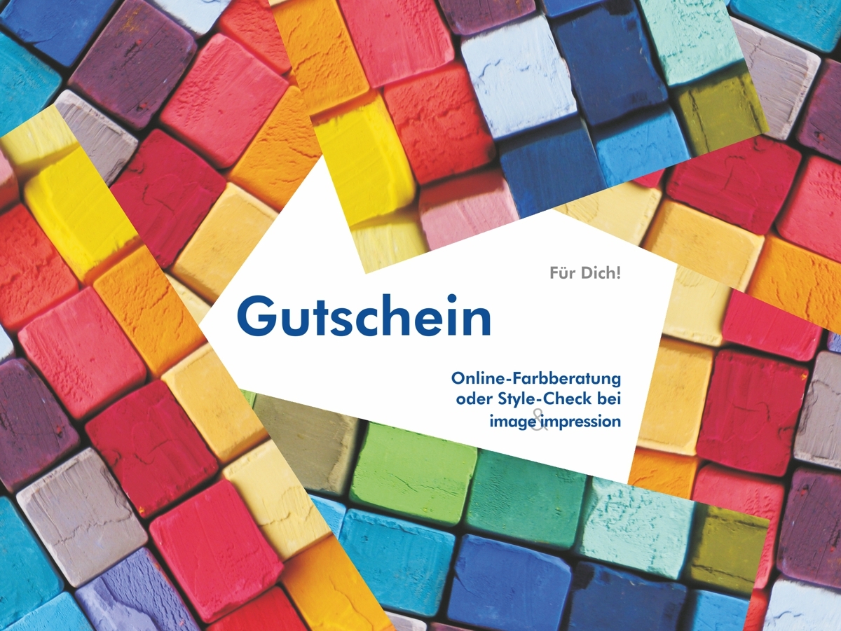 Gutschein Onlineberatung Farbberatung oder Style-Check - Muster - Ines Meyrose e.K. - image&impression