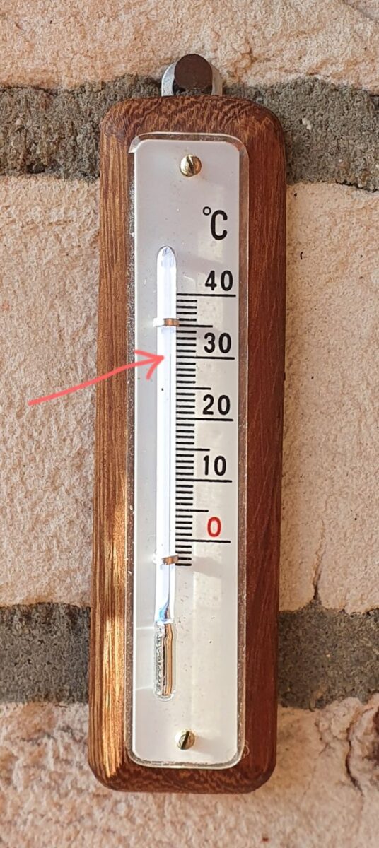 Thermometer 30 Grad