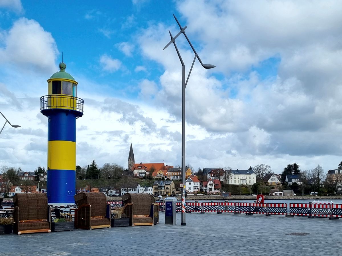 Leuchtturm Eckernförde Hafen alt