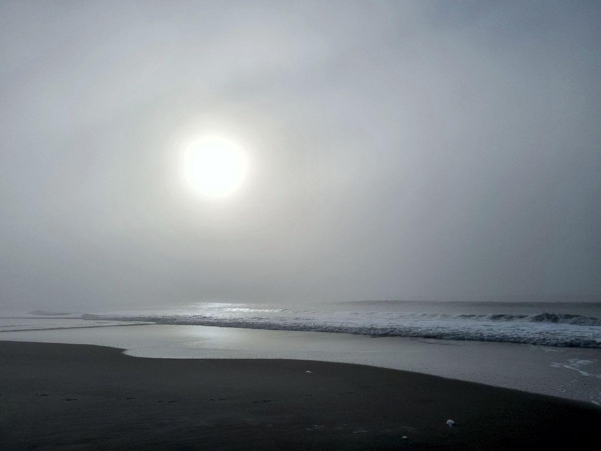 Sylt im Seenebel - Das ist eine Farbfoto!