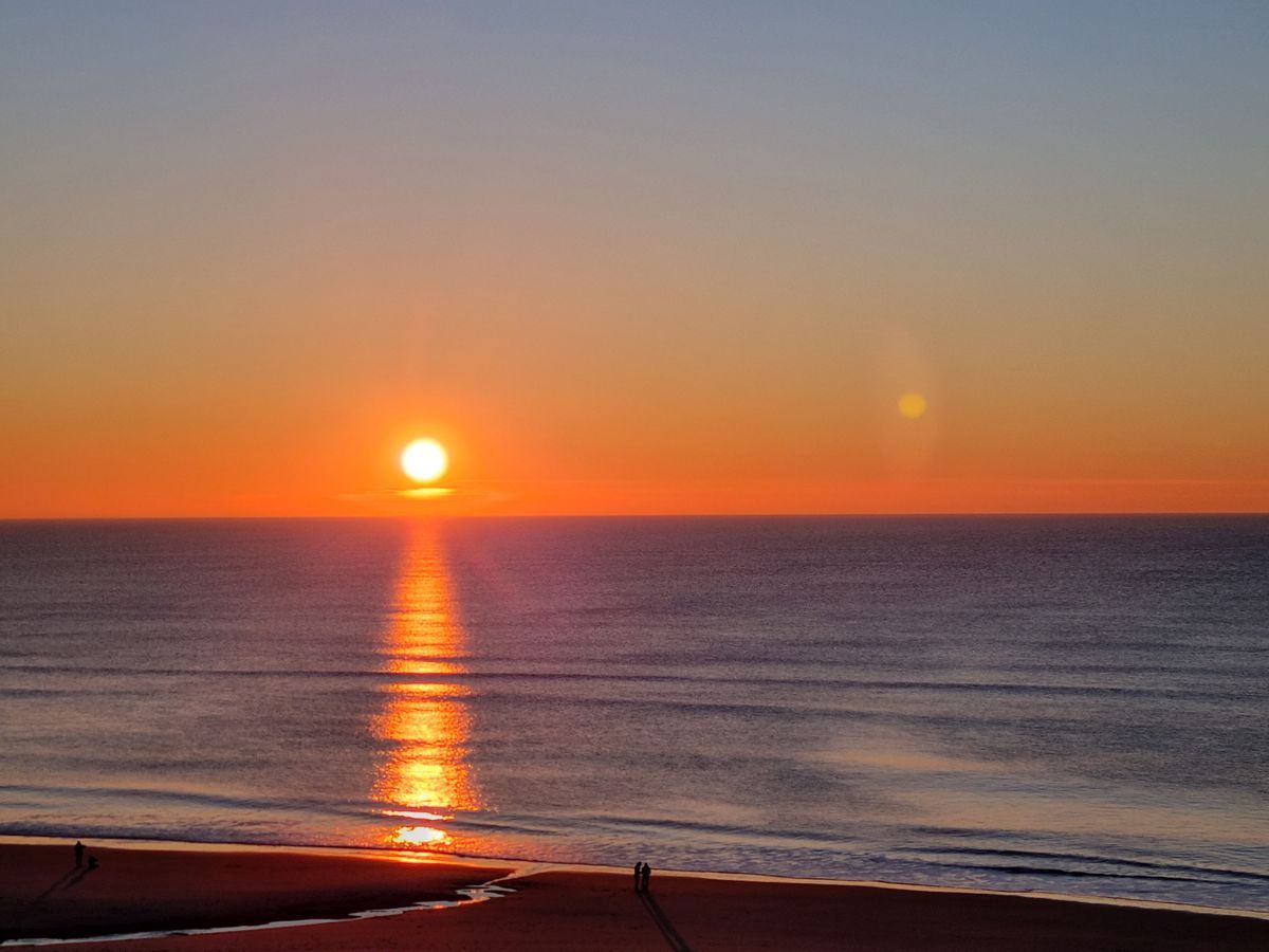 Sonnenuntergang auf Sylt am Strand