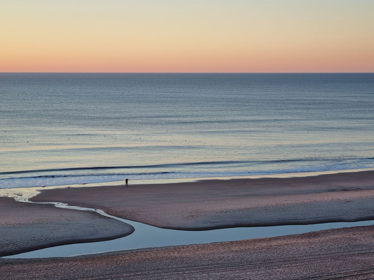 Sonnenuntergang auf Sylt am Strand