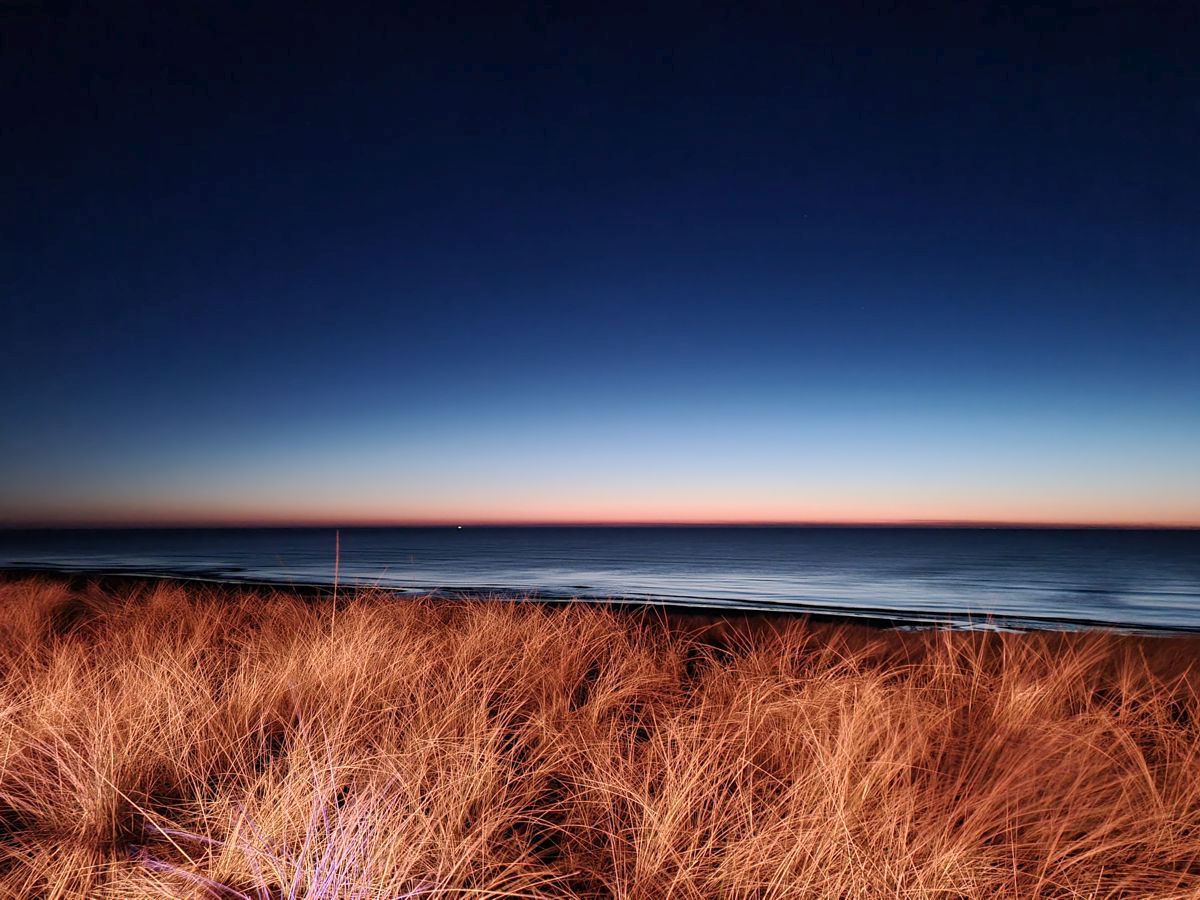 Sonnenuntergang auf Sylt am Strand