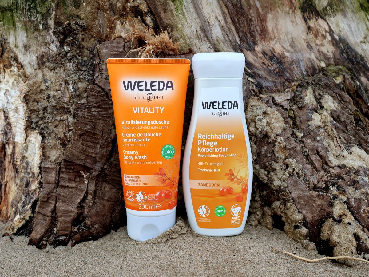 Weleda - Sanddorn - Vitality – Vitalisierungs­dusche und Reichhaltige Pflege - Körperlotion