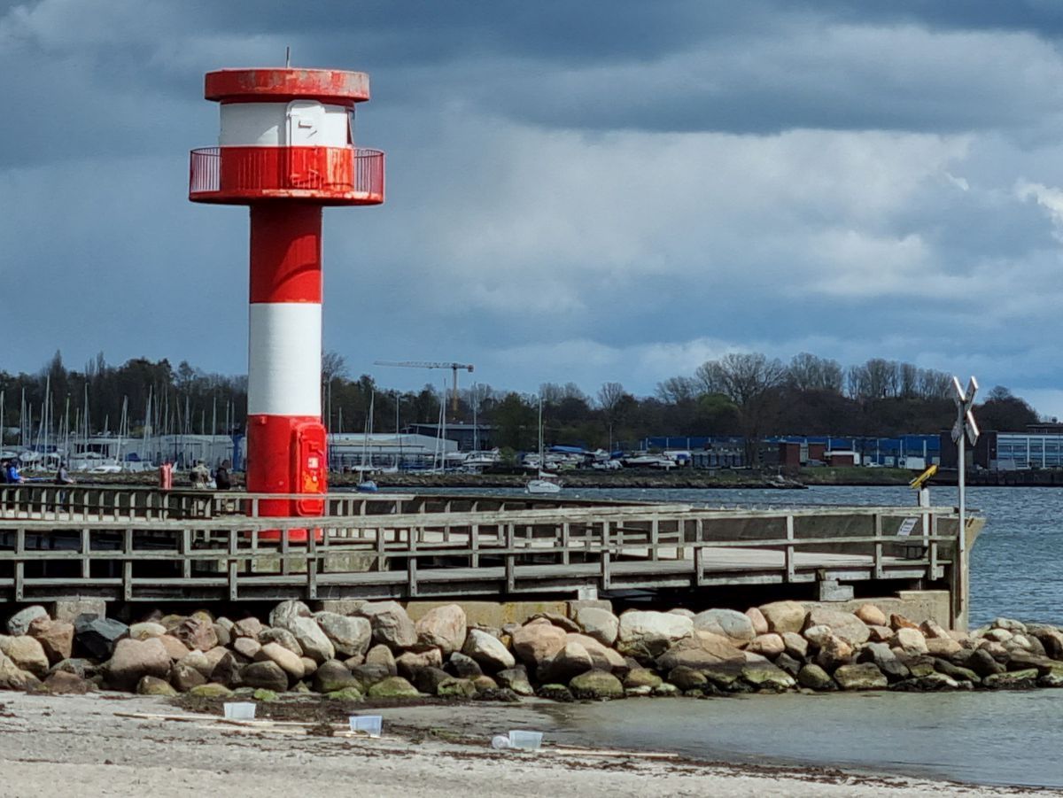 Neuer Leuchtturm Eckernförde Hafen