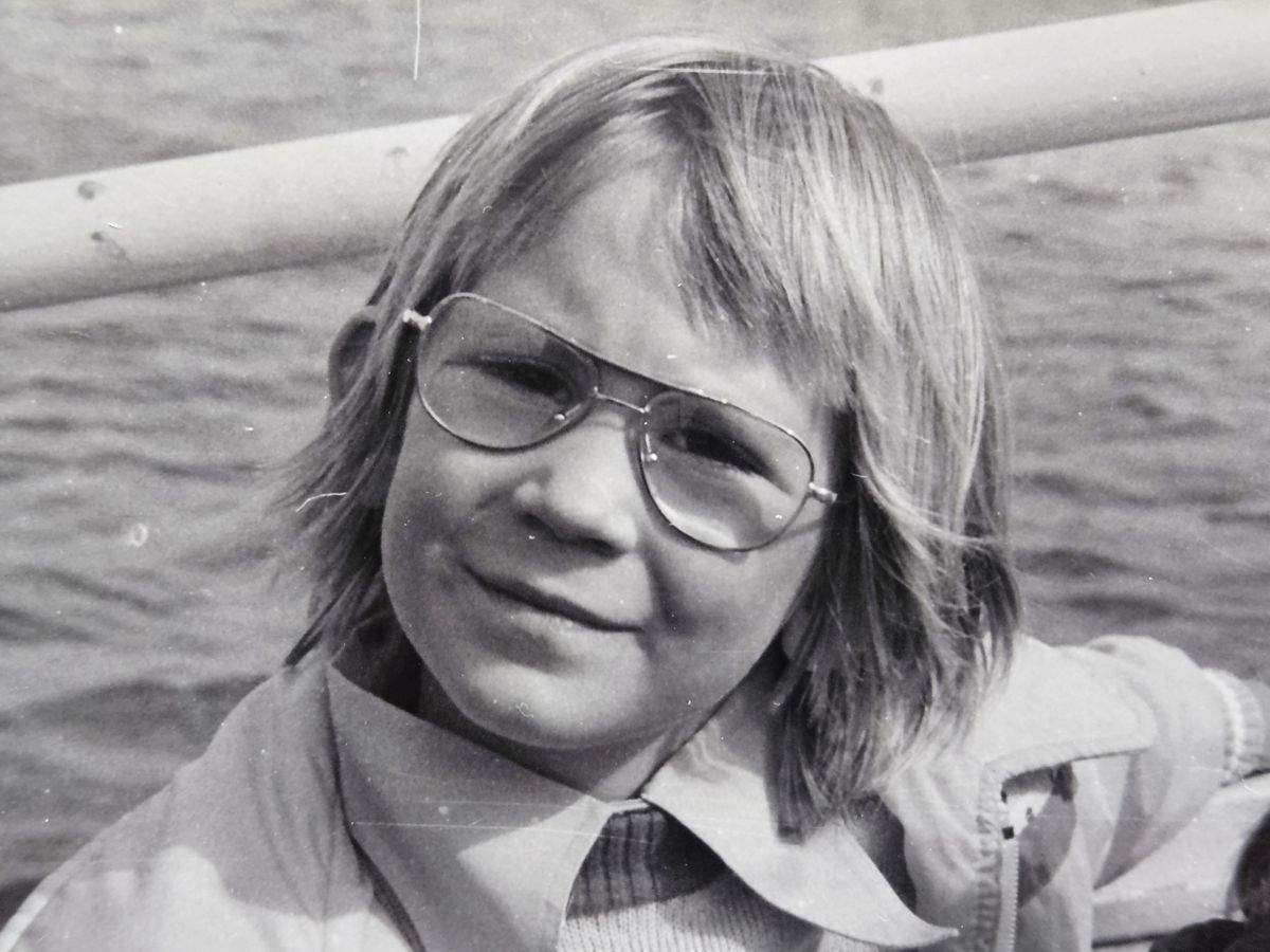Ines Meyrose 1977 - Portrait mit Brille
