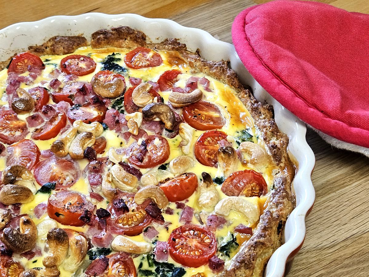 Quiche mit bunter Füllung
