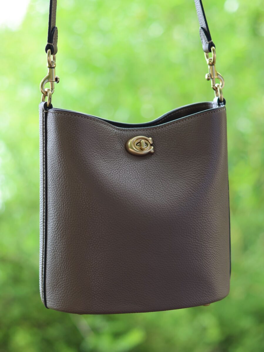 Coach Handtasche / Schultertasche Modell Willow in der Farbe Dark Stone / Taupe