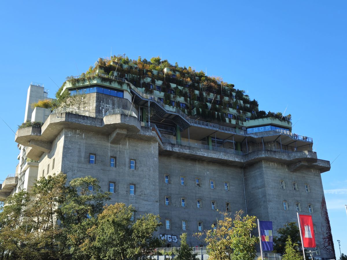 Grüner Bunker in Hamburg
