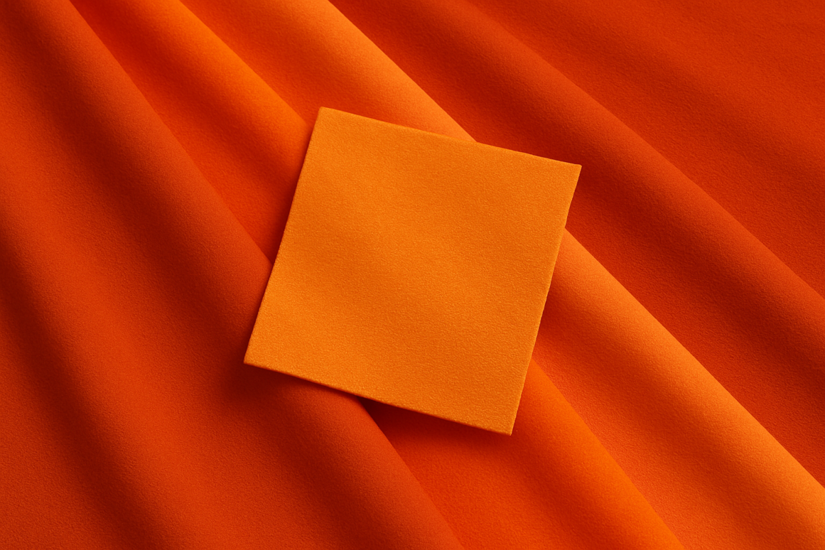 Warme Orange-Rottöne in der Farbharmonie - Bild mit KI-generiert