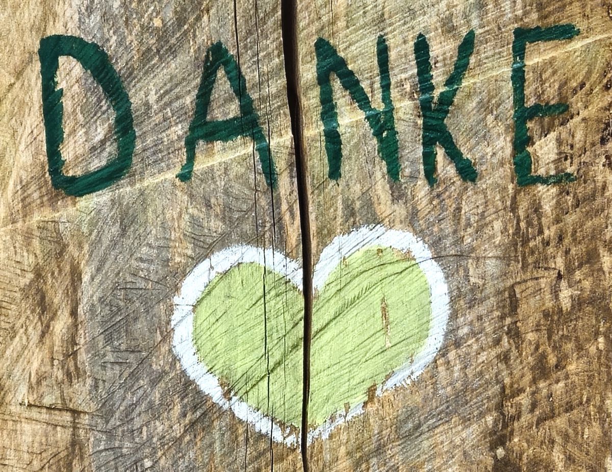 Danke mit Herz