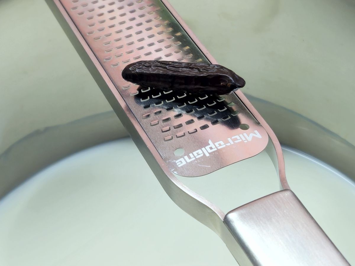 Microplane Zester-Reibe Professional mit Griff aus Edelstahl