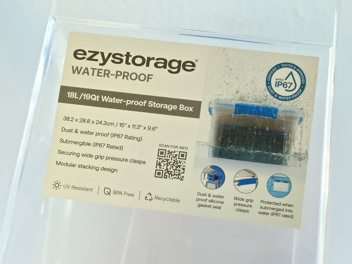 ezystorage Kunststoffbox mit Deckel zur Aufbewahrung von Sachen - wasserdicht und staubdicht