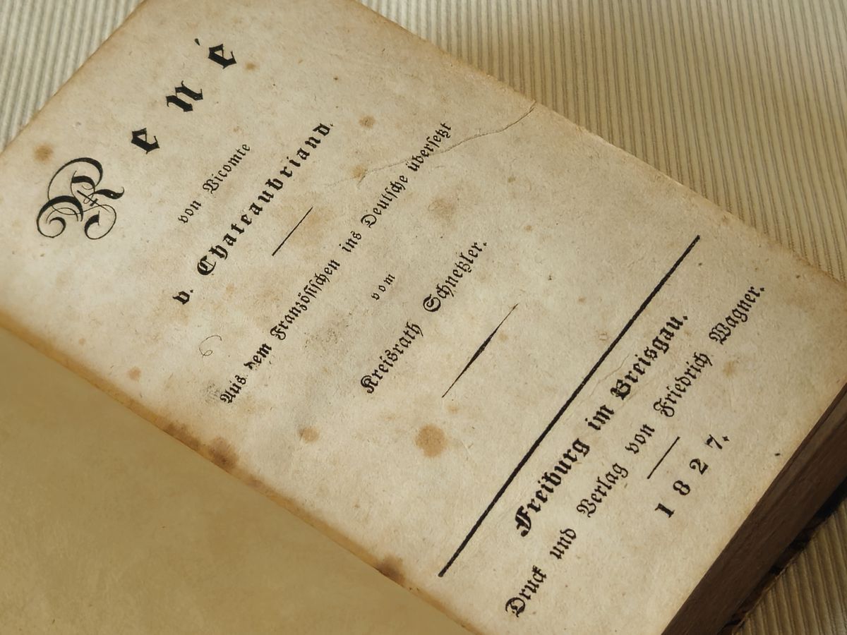 Antiquarisches Buch "Chateaubriand" von 1827