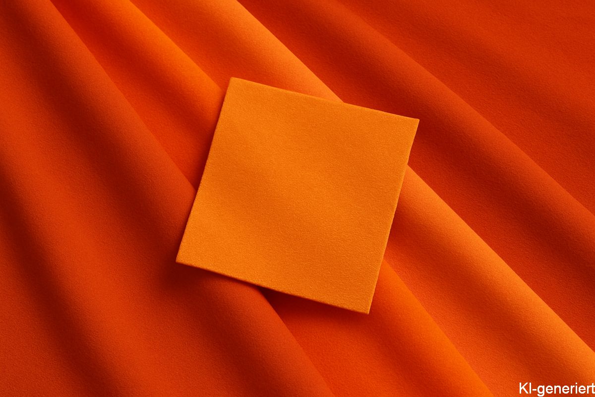 Warme Orange-Rottöne in der Farbharmonie - Bild mit KI-generiert