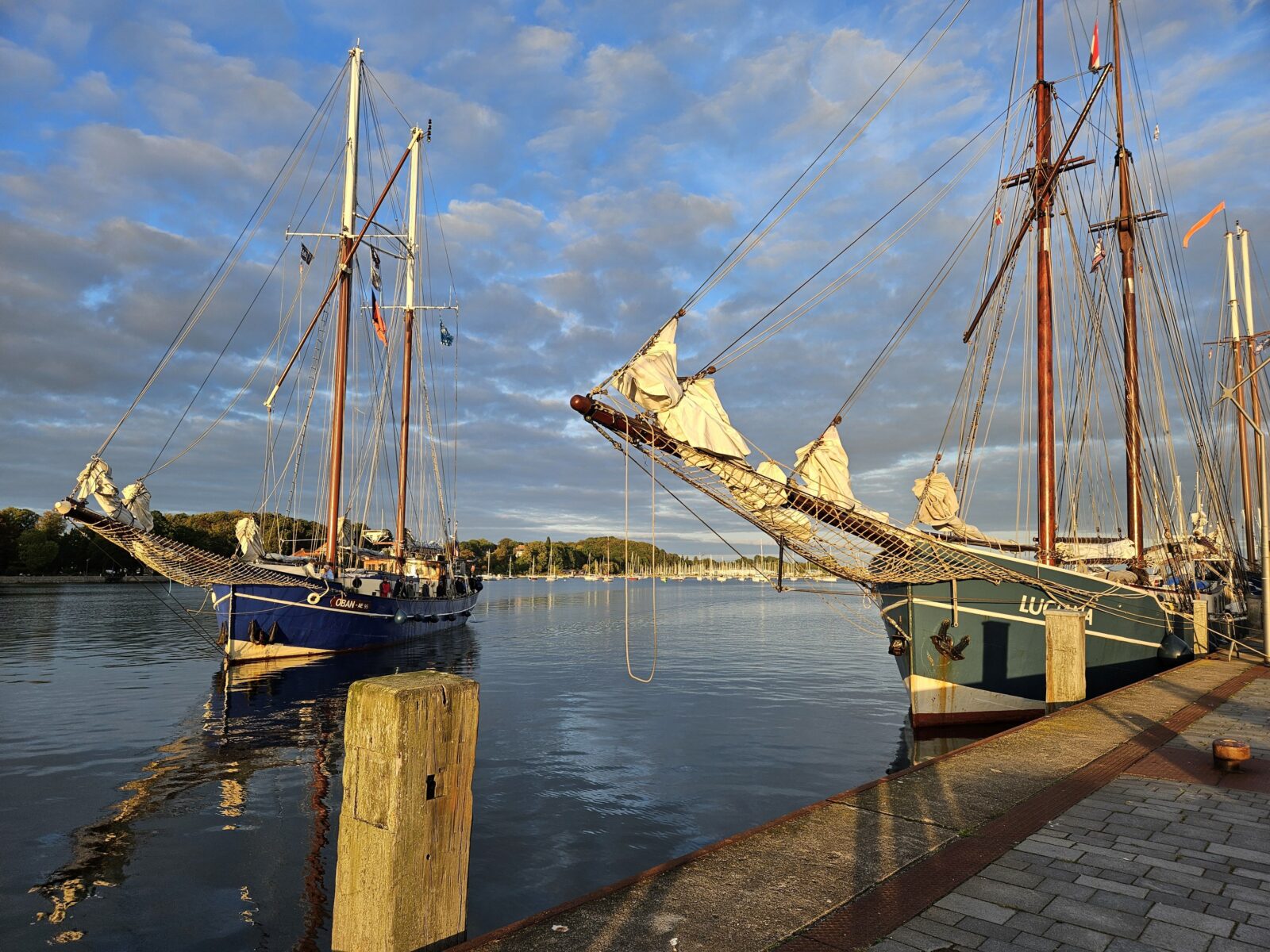 Eckernförde Hafenstimmung im Abendlicht