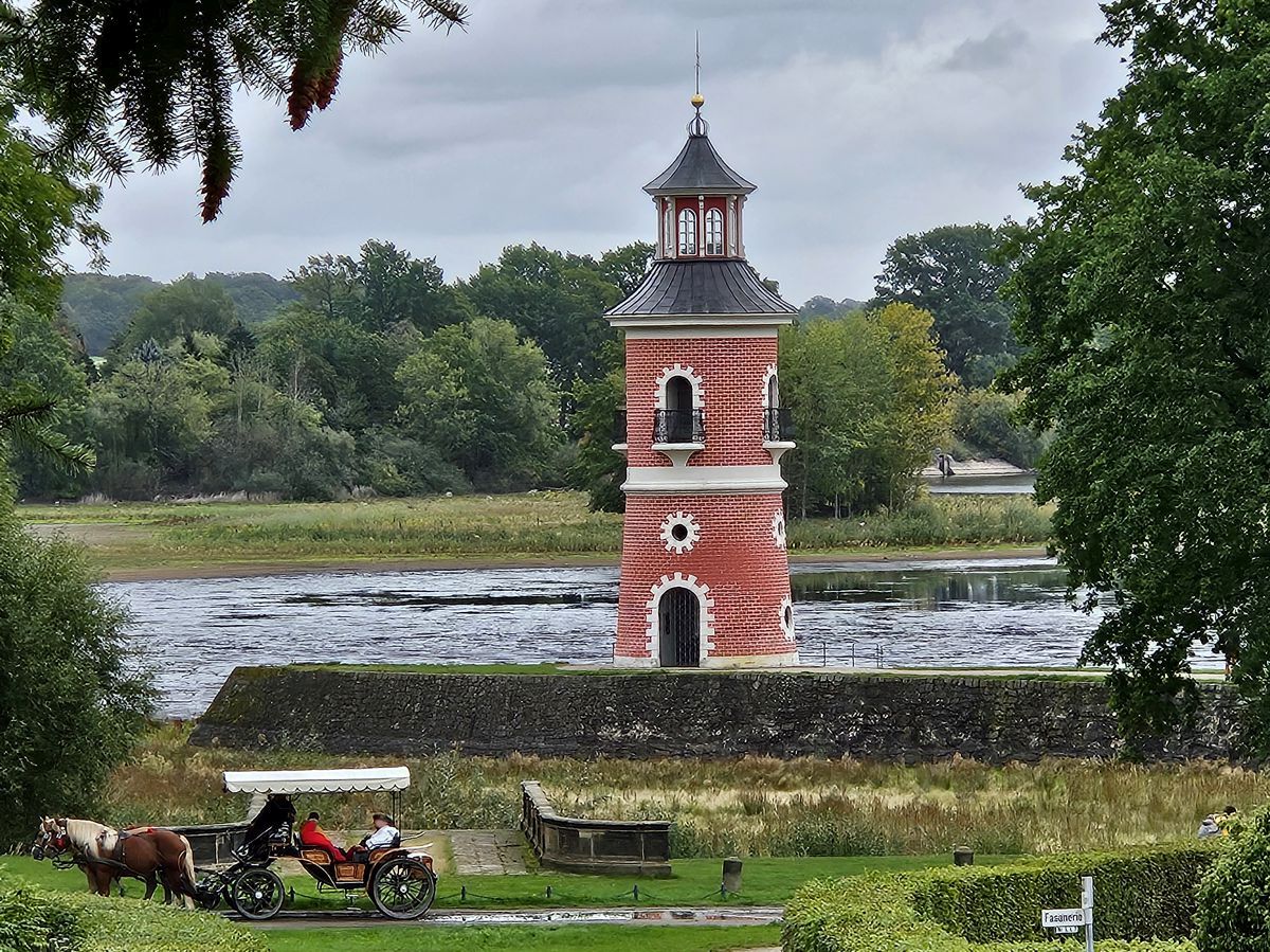 Leuchtturm Moritzburg Hafenanlage